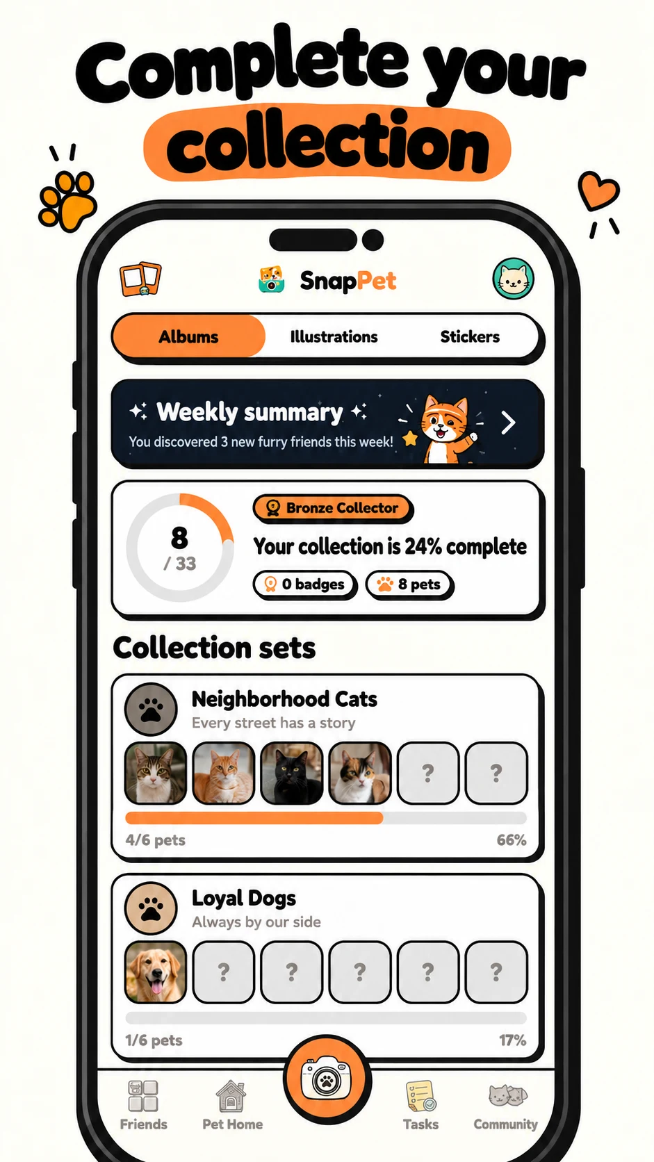SnapPet: Cat & Dog Collector screenshot